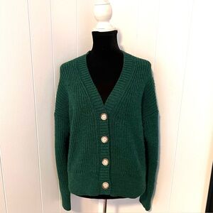 LOFT Emerald Green Cardigan Sweater